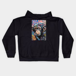 Banksy Graffiti monkey Kids Hoodie